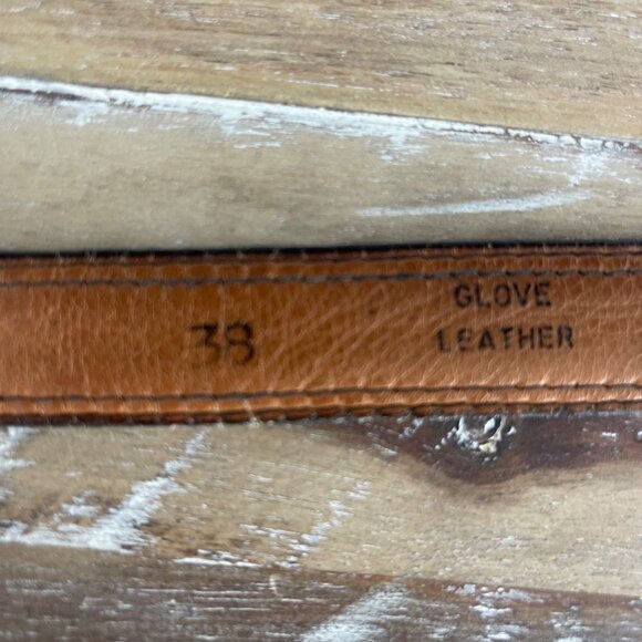 Oleg Cassini Vintage Glove Leather Black Belt Size 38 - Picture 4 of 16